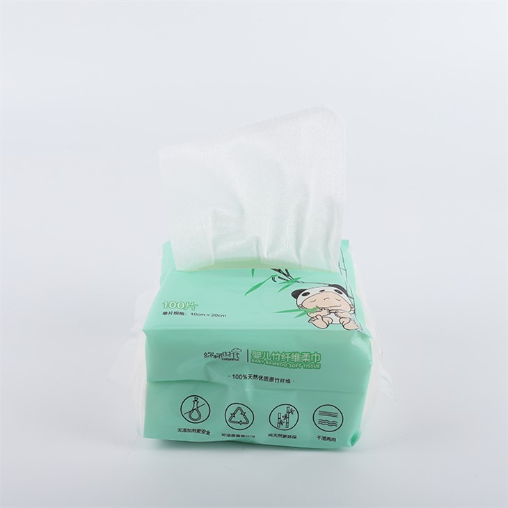 Bamboo Dry Wipes Facial Tissue